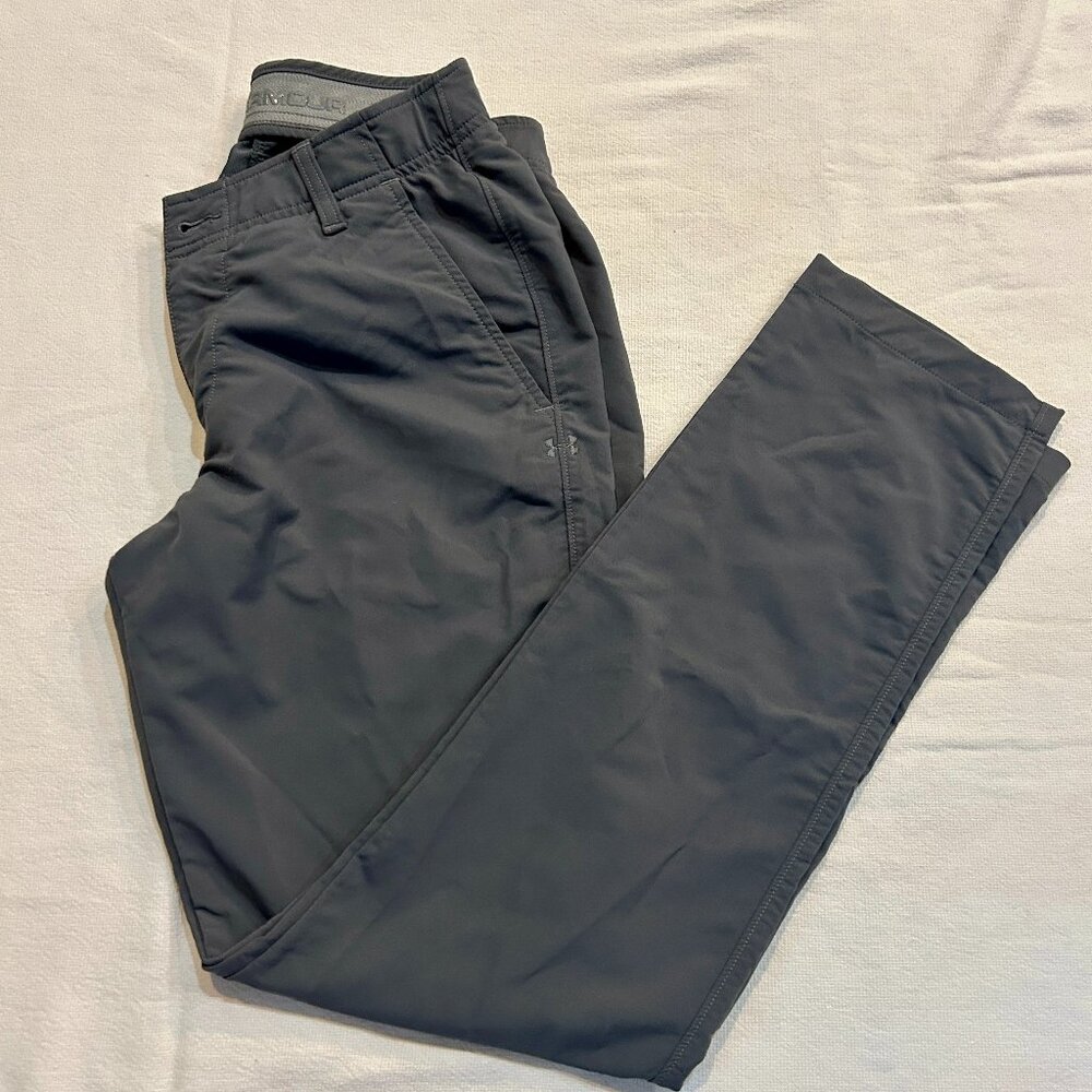 Under Armour - Men's Match Play Tapered Pants Sz 30/30 - Charcoal